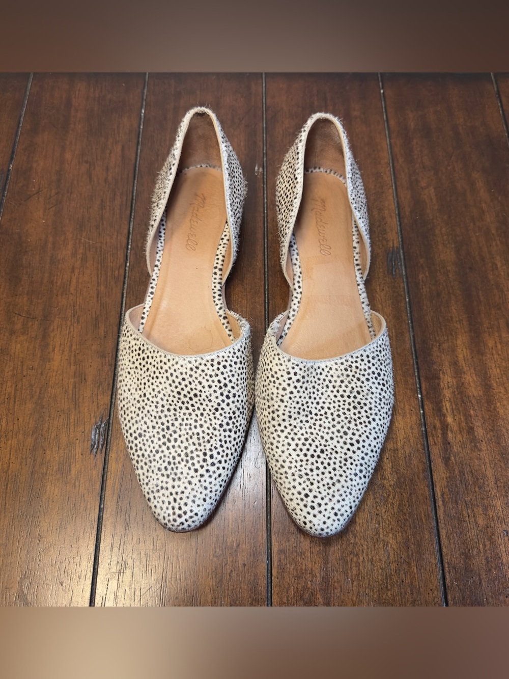 Madewell Women’s Animal Print  Flats Sz 10